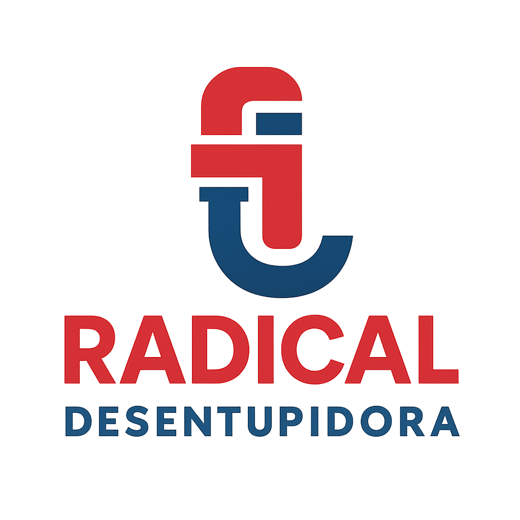 Radical Desentupidora - Logo profissional de desentupidora em Brasília